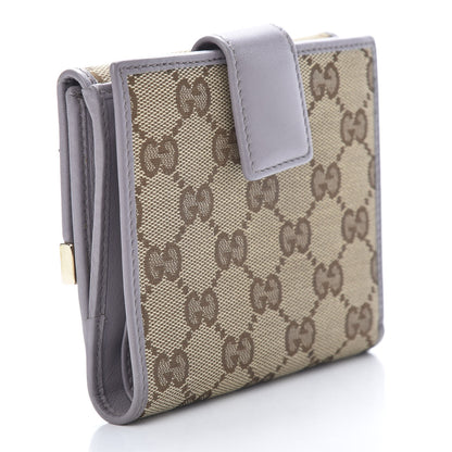 Gucci Monogram Dice French Flap Wallet Lavender 3 of 9