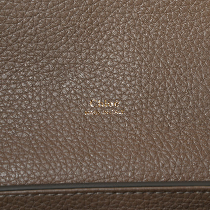 Chloe Shiny Grained Calfskin Medium Aby Day Shoulder Bag Motty Grey 7 of 15