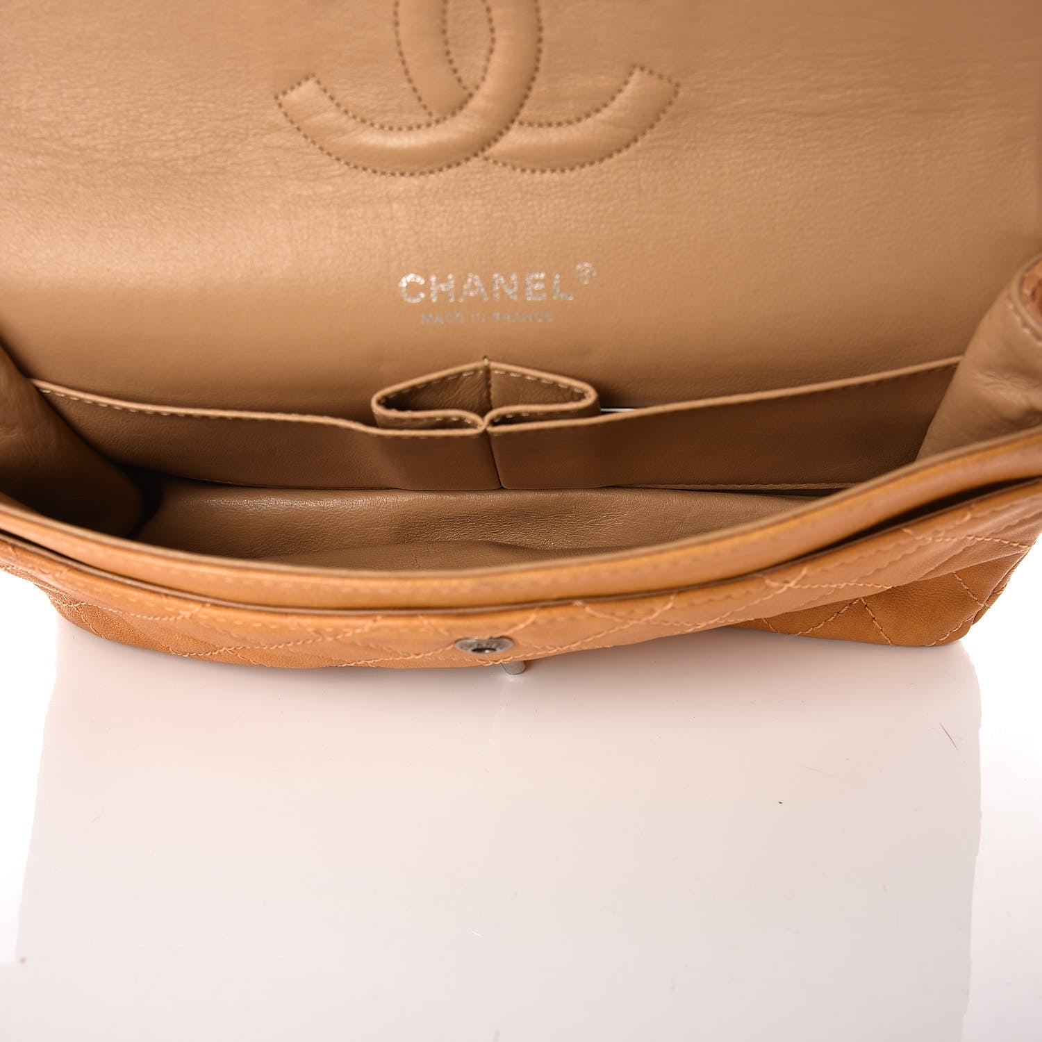 Chanel Glazed Lambskin Quilted Medium Bijoux Chain Double Flap Mango 5 of 15