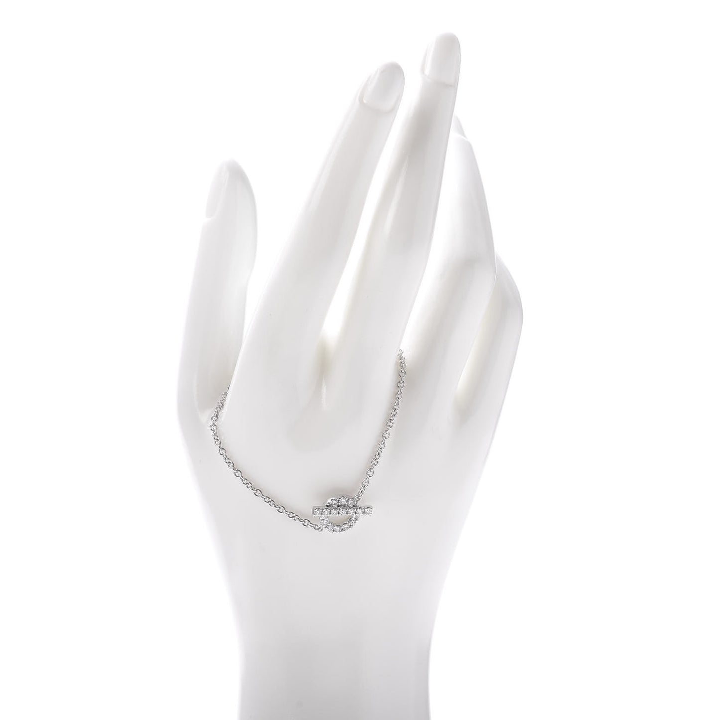 18K White Gold Diamond Finesse Bracelet ST