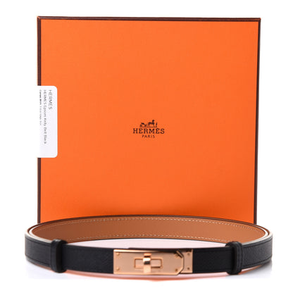 Hermes Epsom Kelly Belt Black 5 of 5