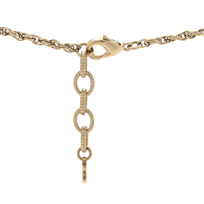 Chanel Pearl CC Round Pendant Necklace Gold 4 of 4