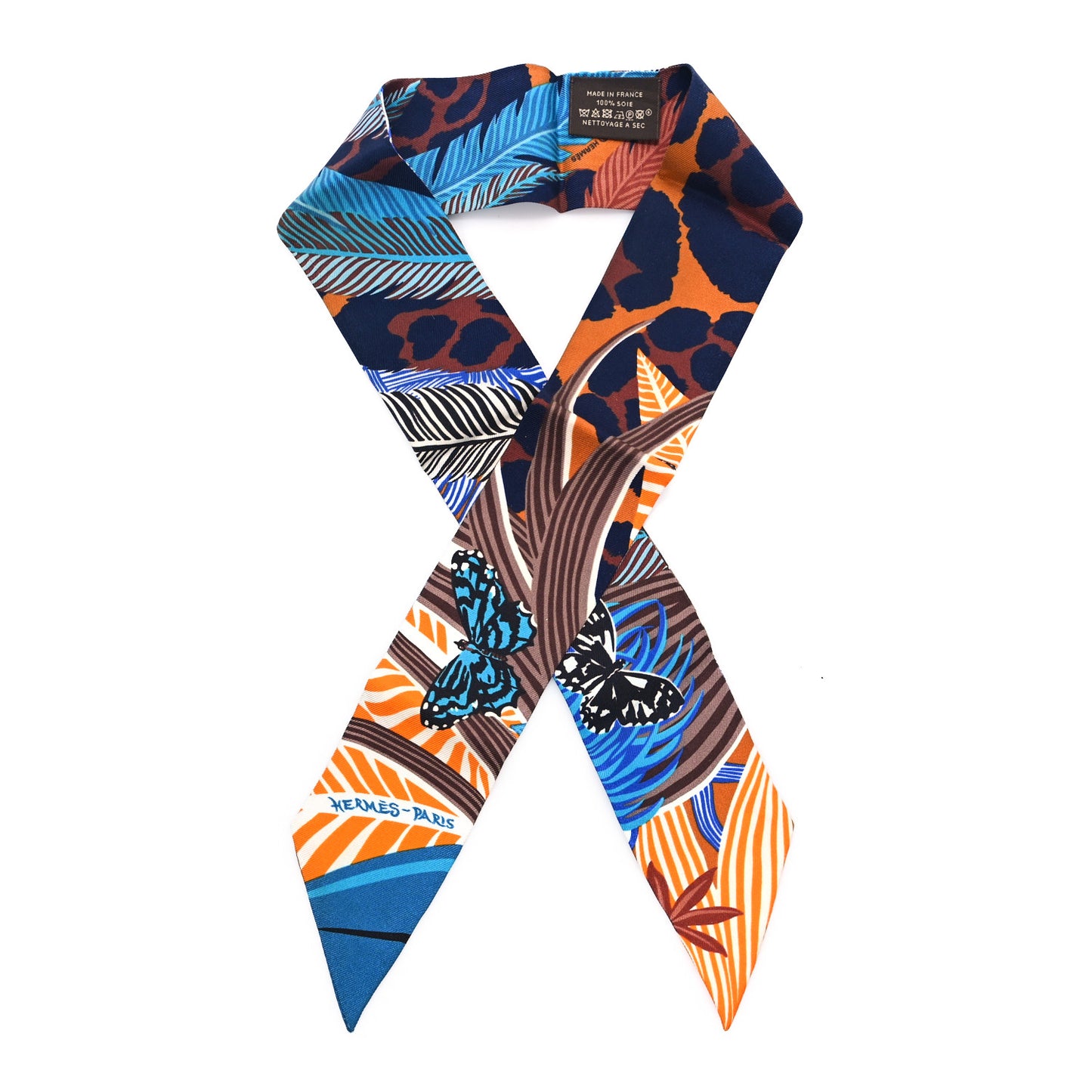 Silk Jaguar Quetzal Twilly Brun Bleu Orange