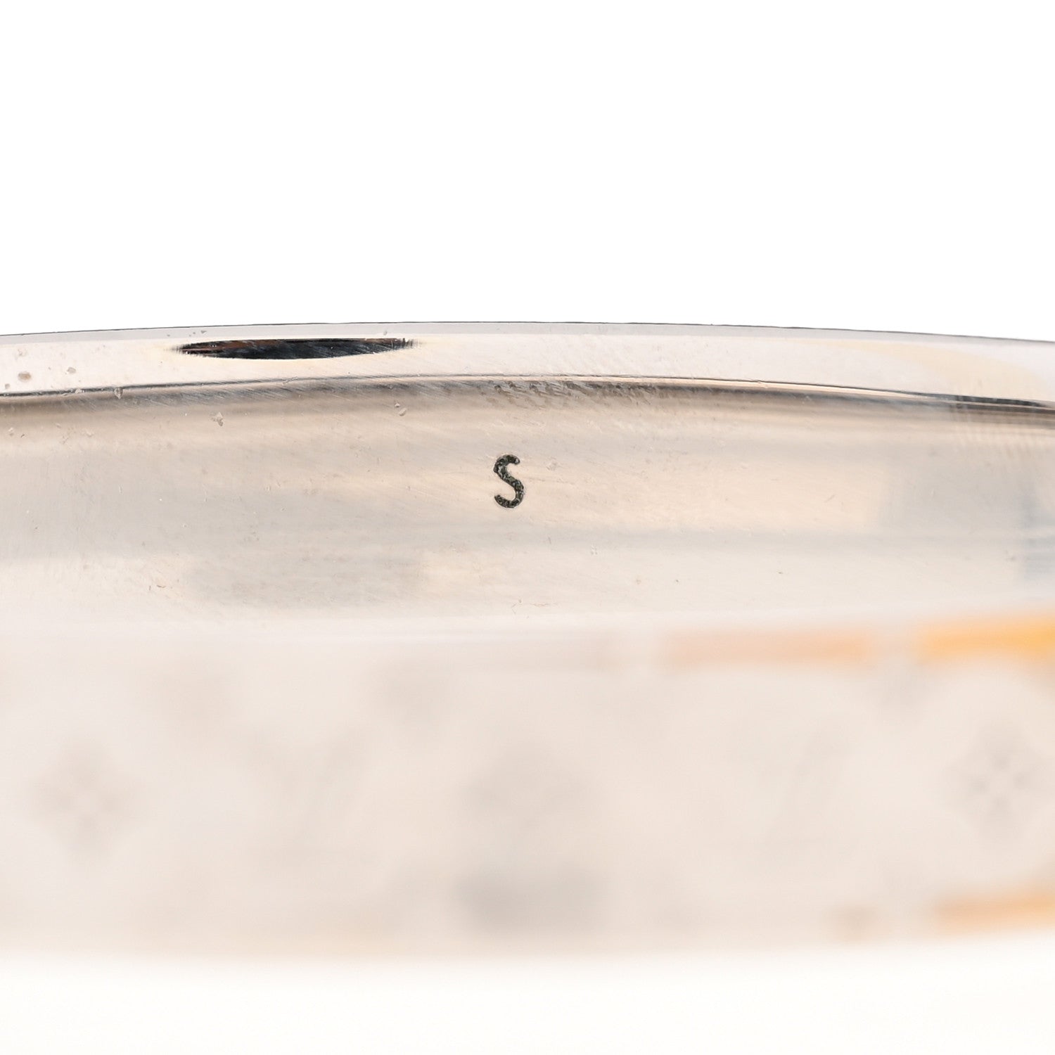 Louis Vuitton Palladium Monogram Nanogram Cuff S Silver 5 of 7