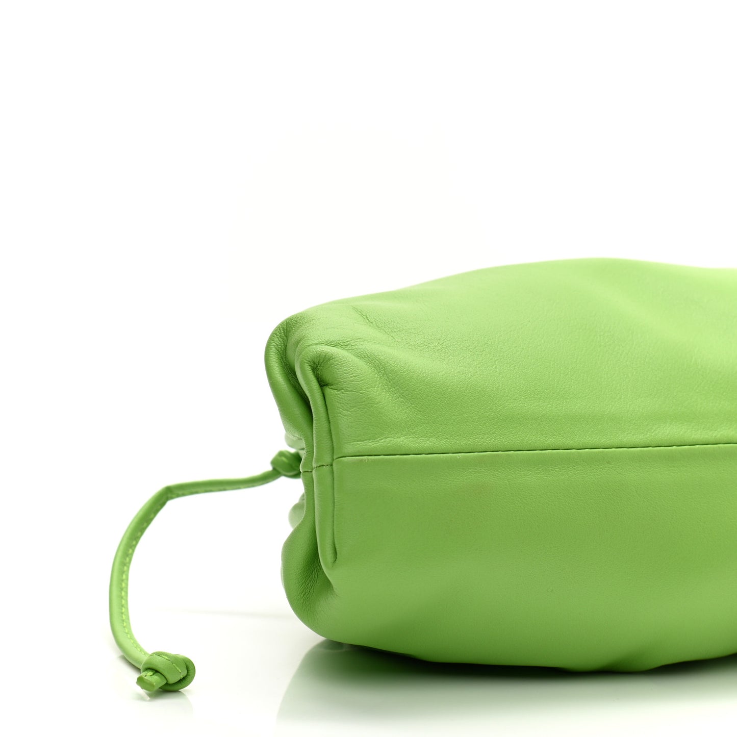 Butter Calfskin The Mini Pouch Acid Green