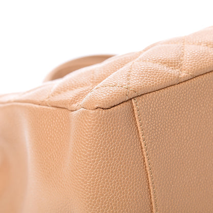 Chanel Caviar Quilted Grand Shopping Tote GST Beige Clair 8 of 11