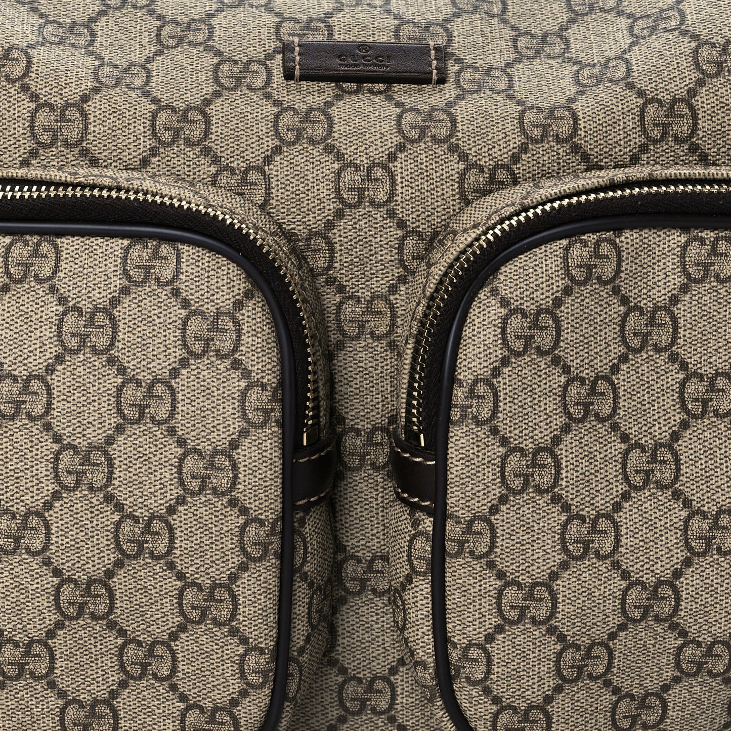 GG Plus Monogram Front Pocket Messenger Dark Brown