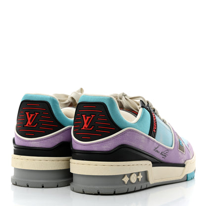 Louis Vuitton Calfskin Mens LV Trainer Sneaker 37 4 of 9