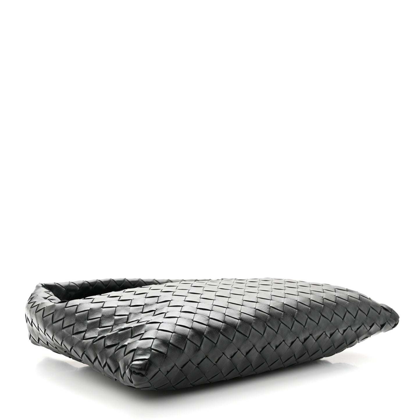 Calfskin Intrecciato Small Hop Black