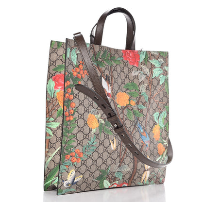 Gucci Soft GG Supreme Monogram Tian Vertical Tote Beige Multicolor New Acero 4 of 9