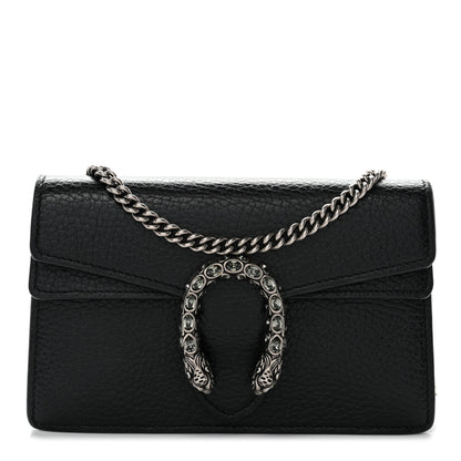 Gucci Calfskin Super Mini Dionysus Shoulder Bag Black 1 of 11