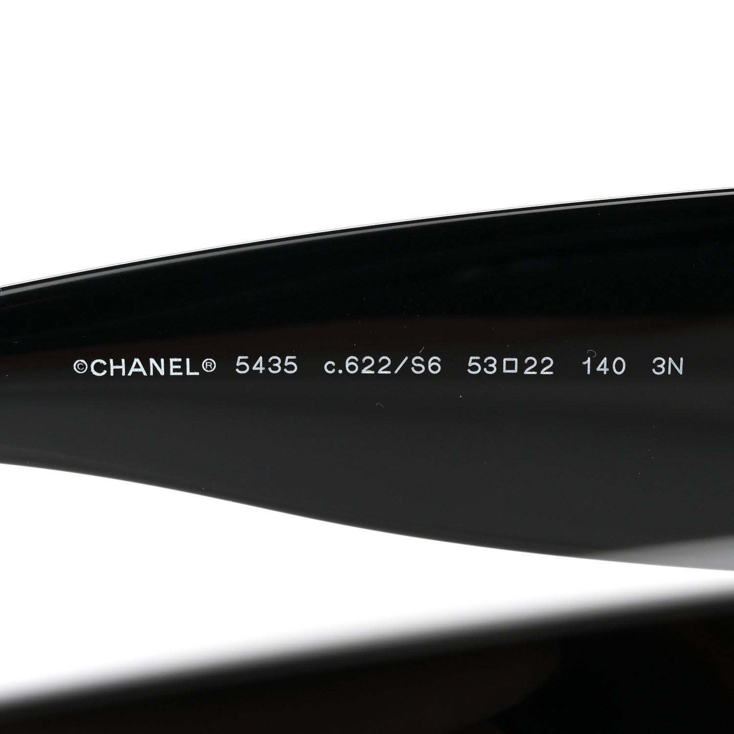 Chanel Acetate Rectangle Sunglasses 5435 Black 5 of 8