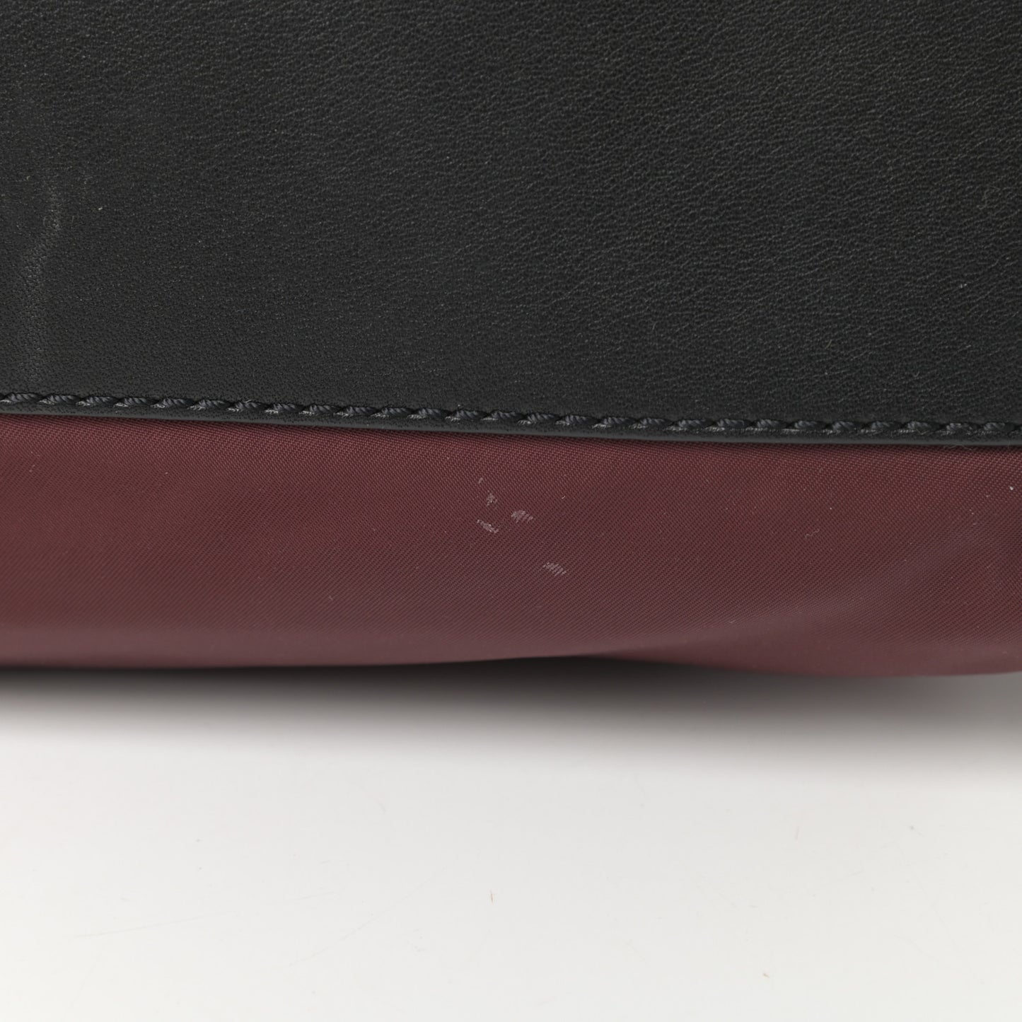 Nylon Diaper Bag Burgundy