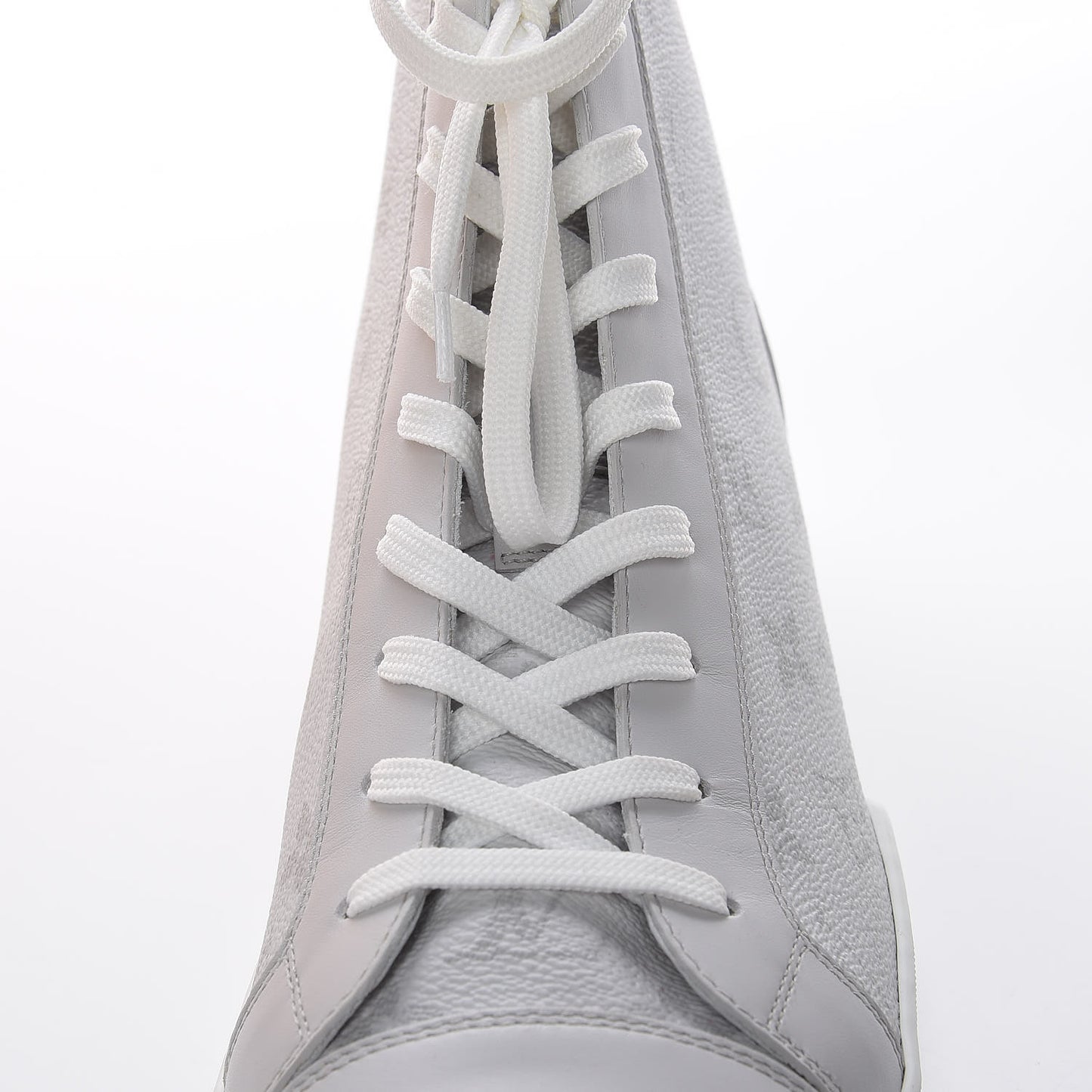 Monogram Match Up Sneakers 7.5 White