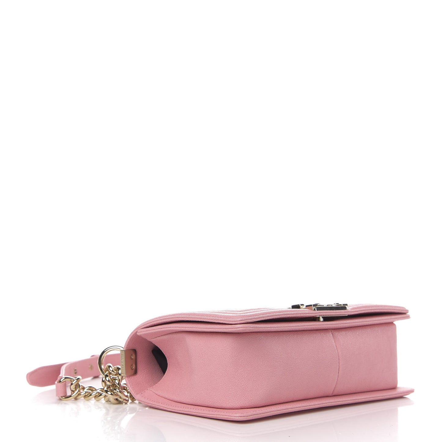 Caviar Quilted Medium Boy Flap Pink