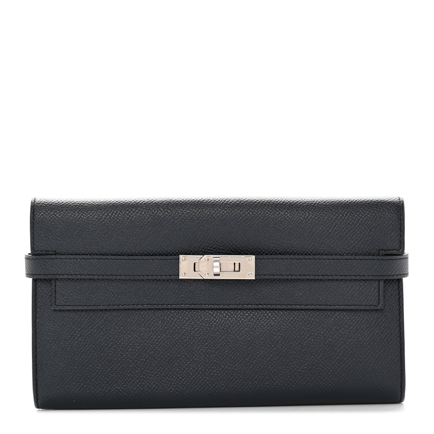 Epsom Kelly Longue Wallet Blue Indigo