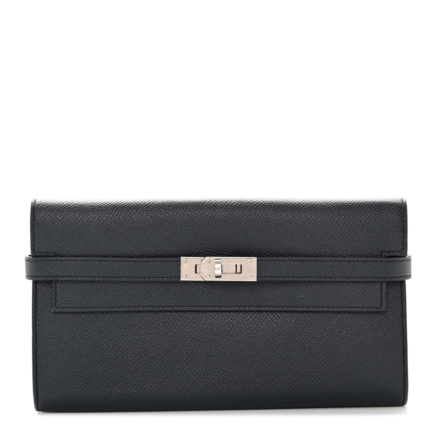 Hermes Epsom Kelly Longue Wallet Blue Indigo 1 of 10