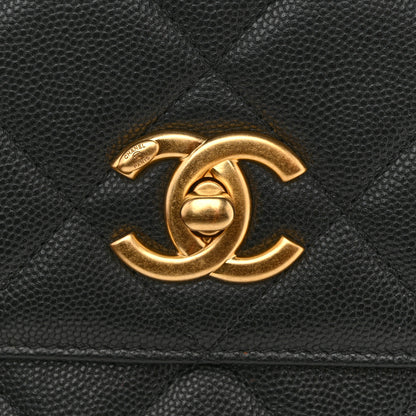 Chanel Caviar Quilted Small Chain Frame Flap Black 11 of 13