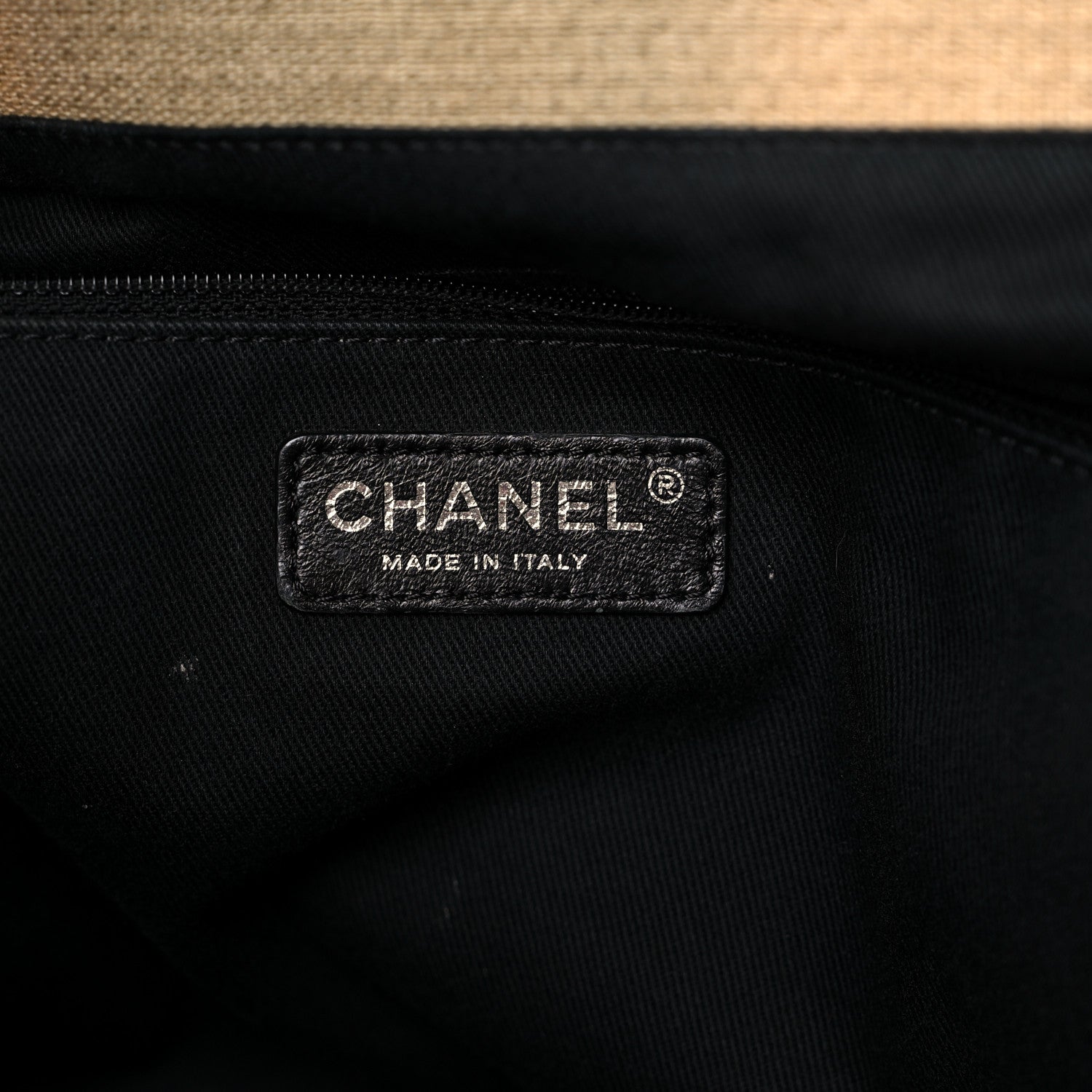Chanel Canvas Medium Deauville Tote Beige Black 6 of 22