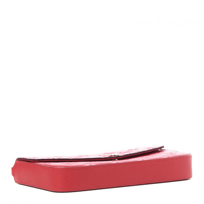 Louis Vuitton Empreinte Pochette Felicie Chain Wallet Scarlet 3 of 10