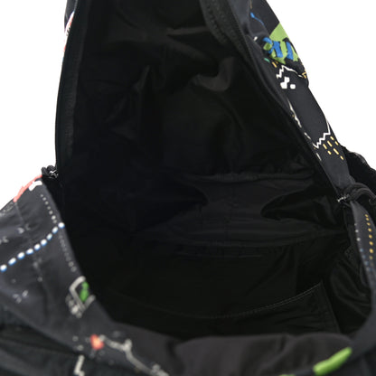 Valentino Garavani Nylon Game Print Backpack Black 5 of 9