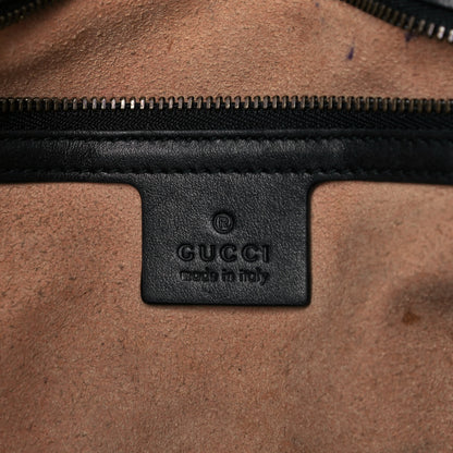 Gucci Calfskin Matelasse Medium GG Marmont Shoulder Bag Black 6 of 9