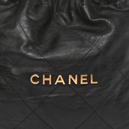 Chanel Shiny Calfskin Quilted Small Chanel 22 Black 8 of 11