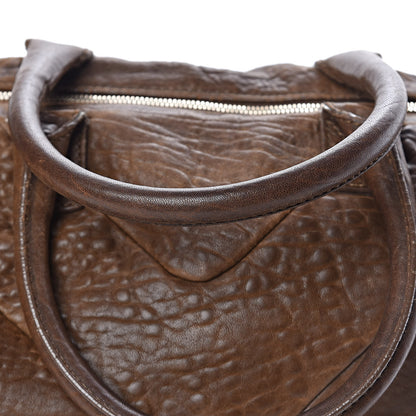 Saint Laurent Pebbled Lambskin Medium Easy Sac Brown 14 of 20