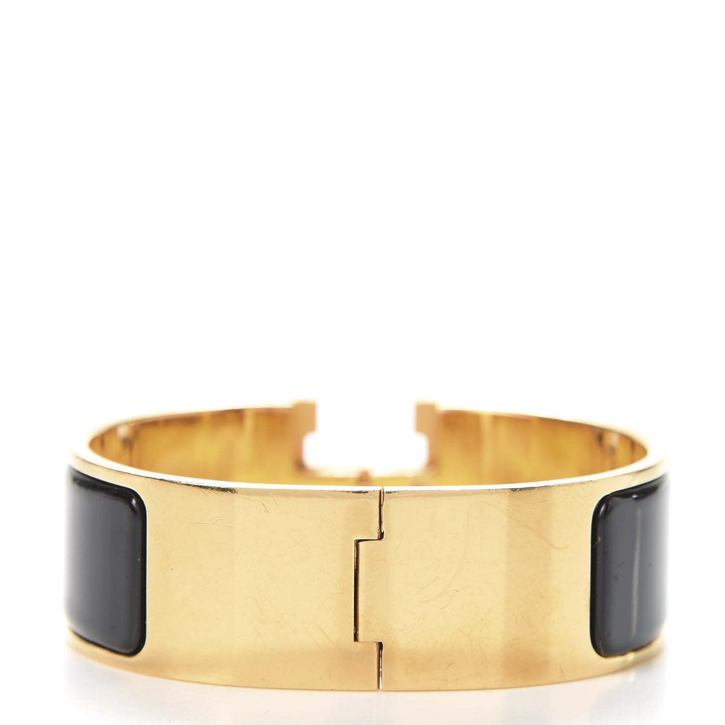 Enamel Wide Clic Clac H Bracelet PM Black