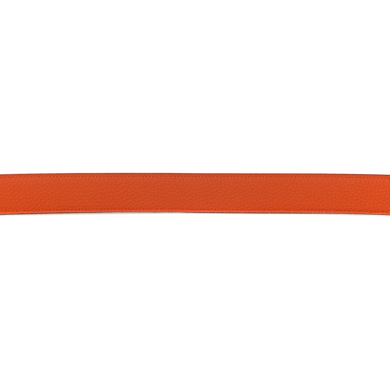 Hermes Box Togo 32mm H Belt 85 Black Orange 7 of 9