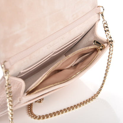 Christian Dior Grained Calfskin Diorama Wallet on Chain Pouch Rose Poudre 7 of 8