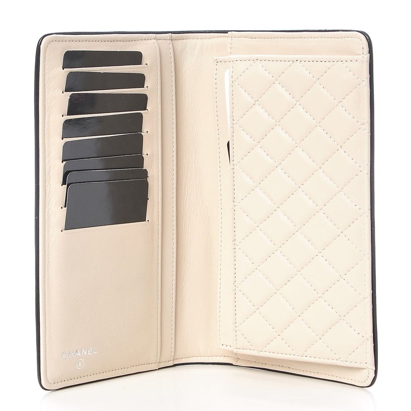 Lambskin Yen Wallet White