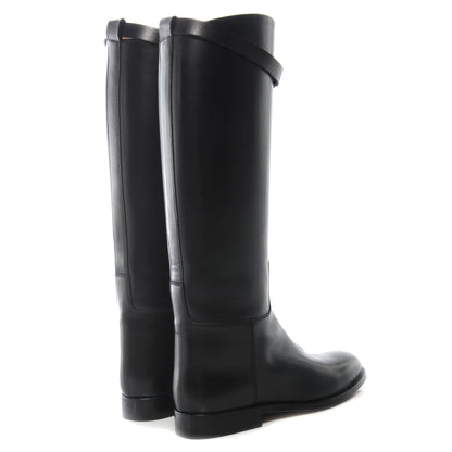 Hermes Swift Kelly Jumping Boots 36 Black 4 of 6