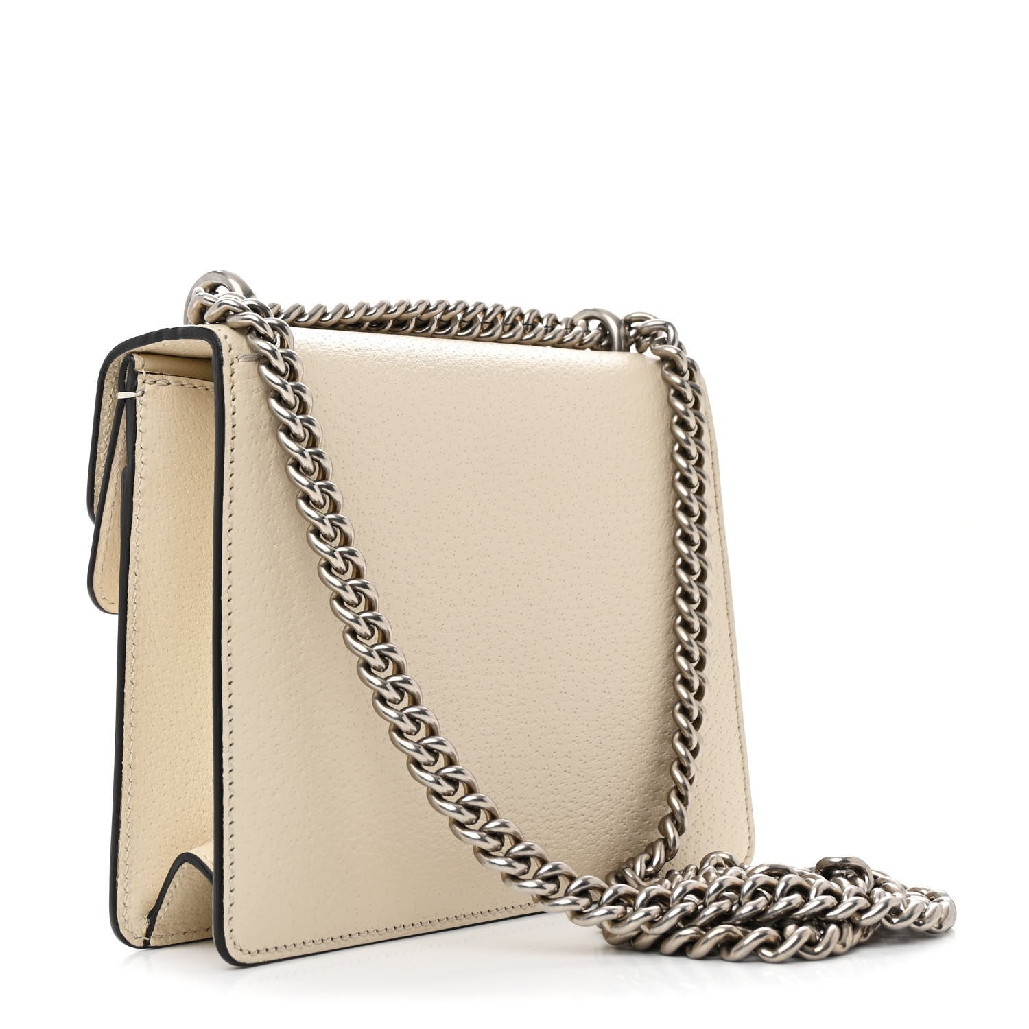 Gucci Textured Calfskin Crystal Mini Dionysus Shoulder Bag Mystic White 3 of 12