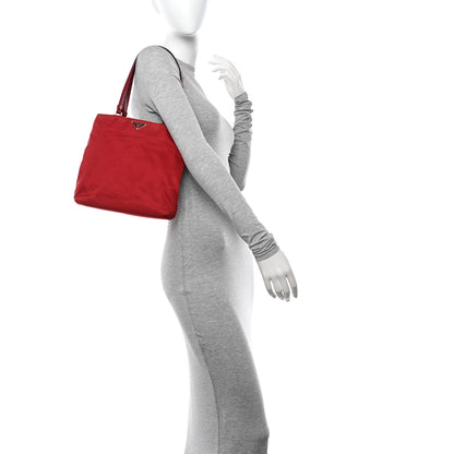 Prada Tessuto Nylon Tote Red 2 of 11