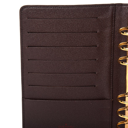 Louis Vuitton Damier Ebene Medium Ring Agenda Cover 8 of 12