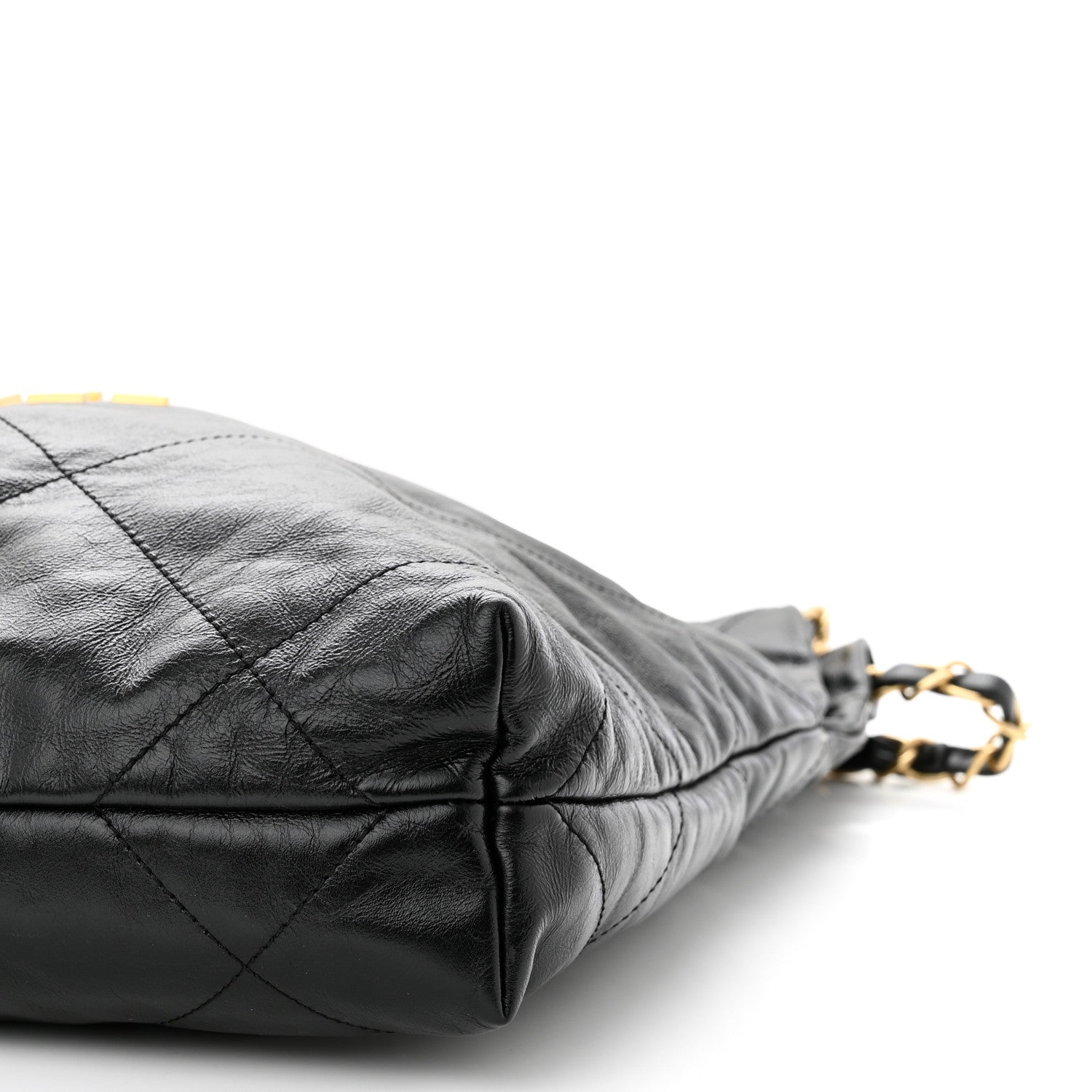 Chanel Shiny Calfskin Quilted Small Chanel 22 Black 11 of 12