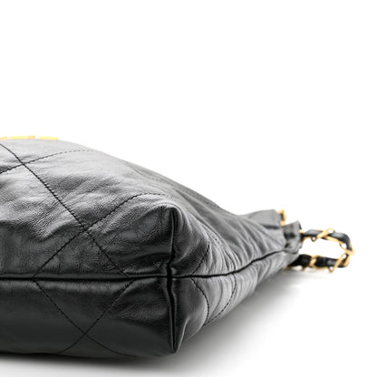 Chanel Shiny Calfskin Quilted Small Chanel 22 Black 11 of 12