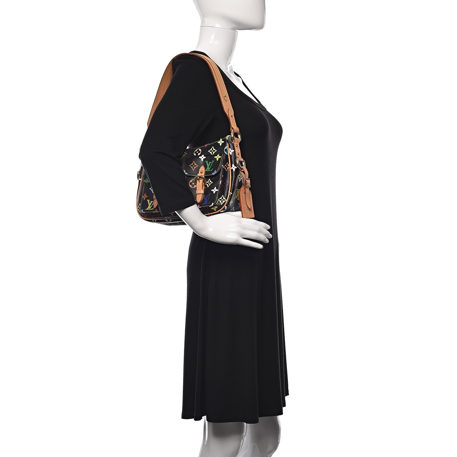 Louis Vuitton Monogram Multicolor Lodge PM Black 2 of 10