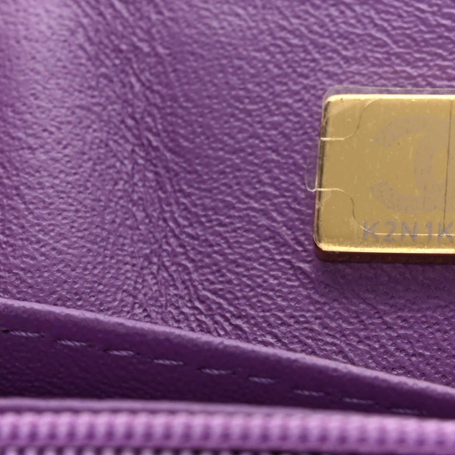 Chanel Lambskin Quilted Mini Rectangular Flap Purple 7 of 10