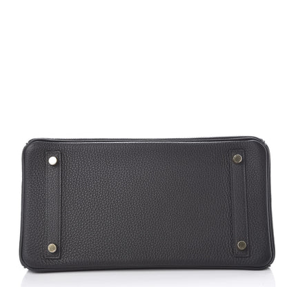 Hermes Togo Matte Alligator Birkin Touch 30 Black 6 of 40