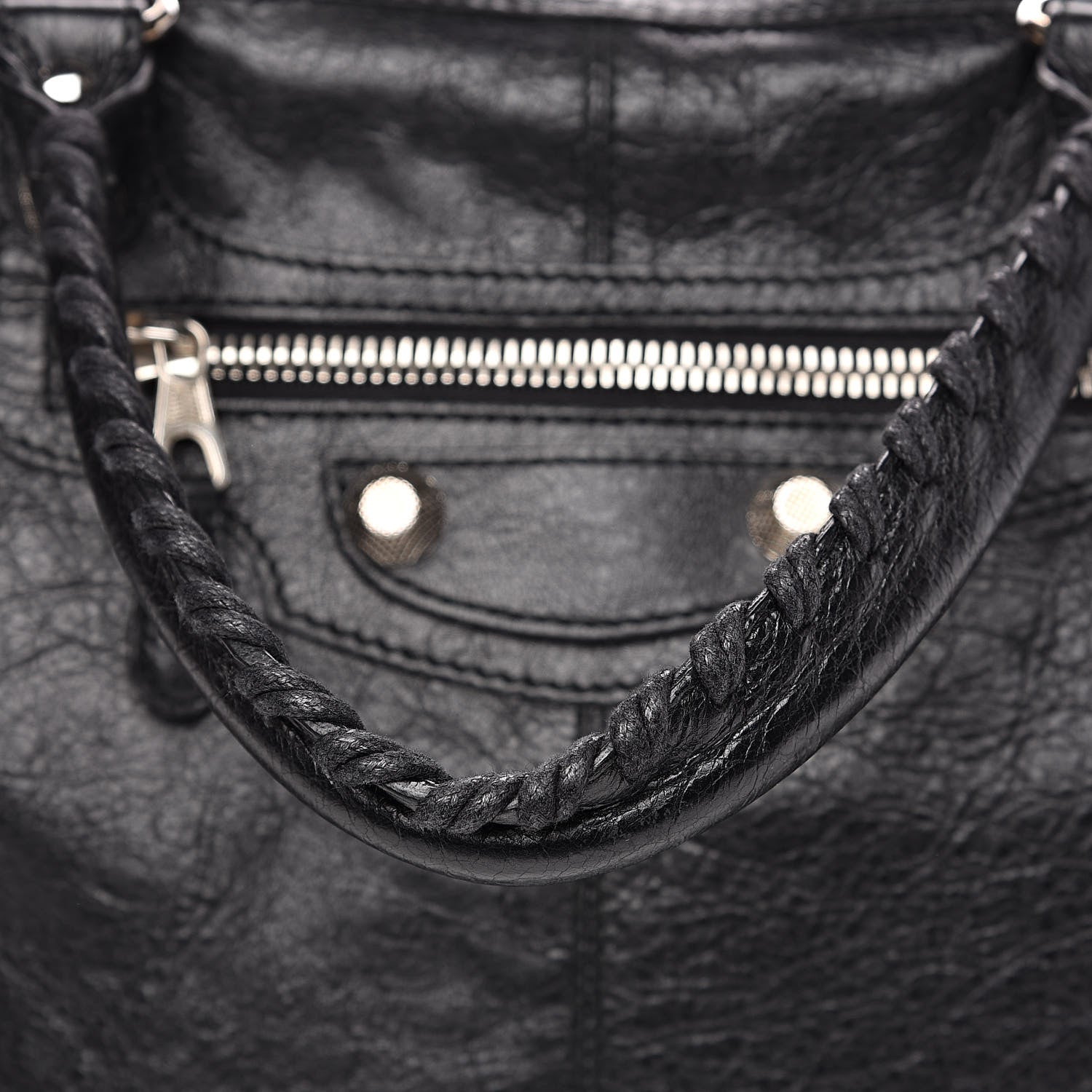 Balenciaga Agneau Giant 12 Silver Hardware Work Black 11 of 12