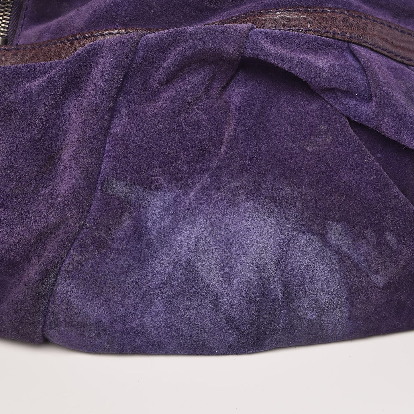Suede Icon Bit Shoulder Bag Purple