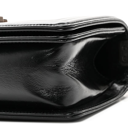 Chanel Metallic Glazed Calfskin Small Boy Flap Black Gold 10 of 11
