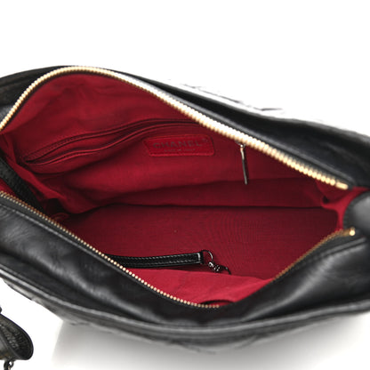 Chanel Aged Calfskin Quilted Medium Gabrielle Hobo Black 5 of 10