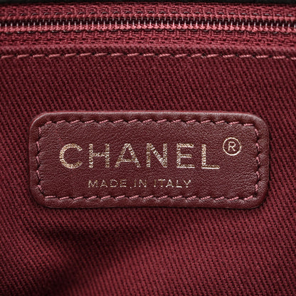 Chanel Suede Lambskin Glazed Calfskin Lady Vintage Chevron Flap Black Brown 6 of 11