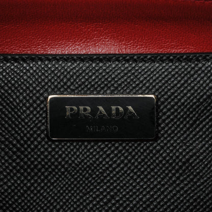 Prada Saffiano Cuir Twin Tote Nero Black 6 of 7