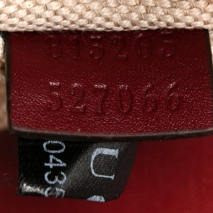 Gucci GG Supreme Monogram Horsebit 1955 Soft Small Shoulder Bag Beige Ebony Rosso Ancora 8 of 11