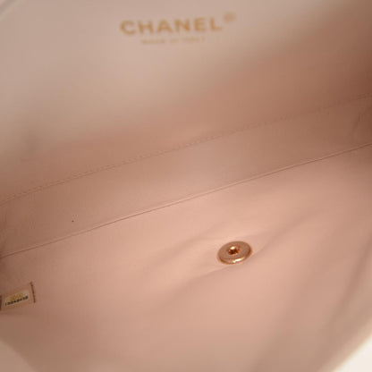Chanel Lambskin Quilted Clutch Flap Pink 8 of 9