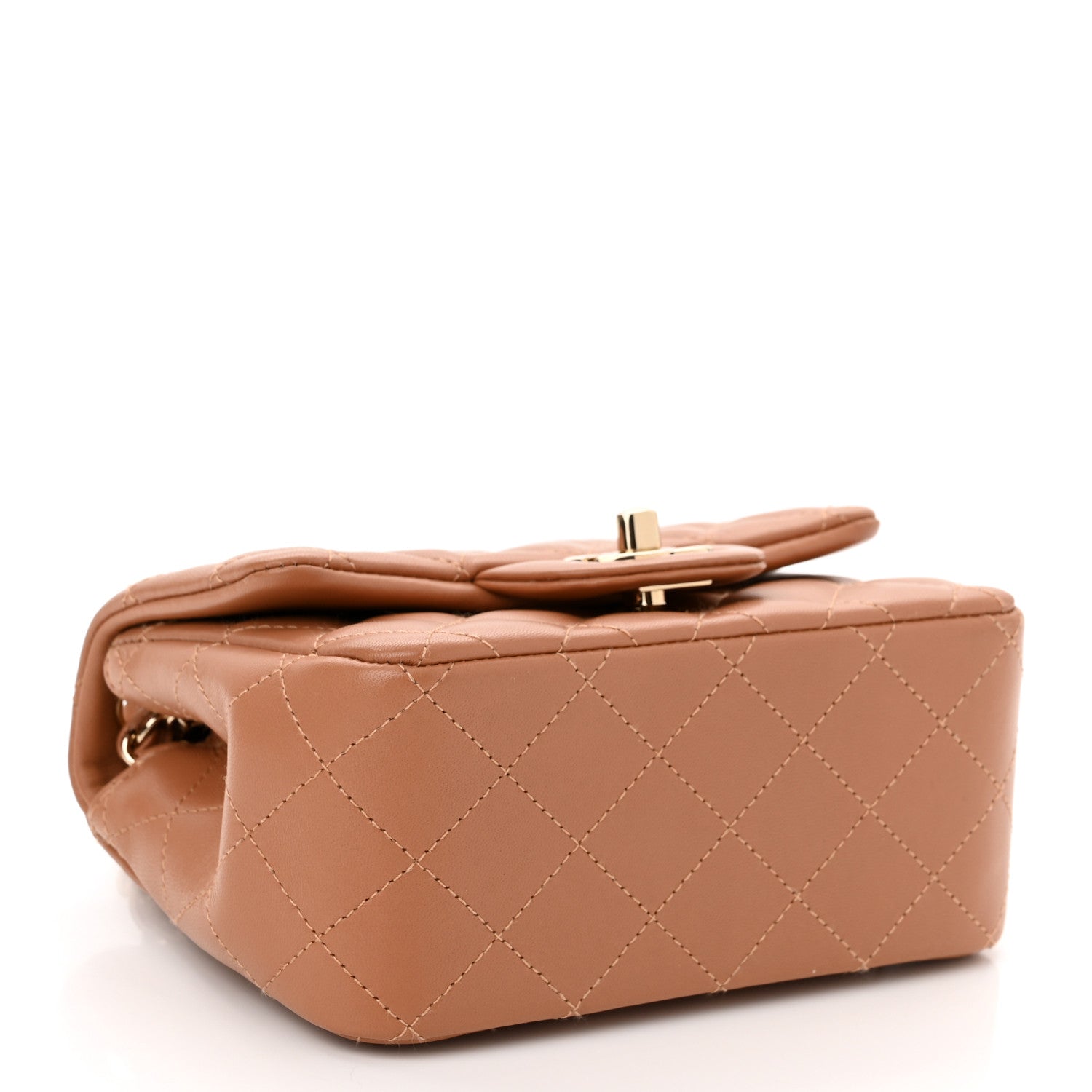 Chanel Lambskin Quilted Mini Square Flap Brown 4 of 11